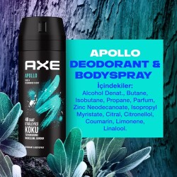 Axe Apollo Erkekler Için Vücut Spreyi 150ml - 5