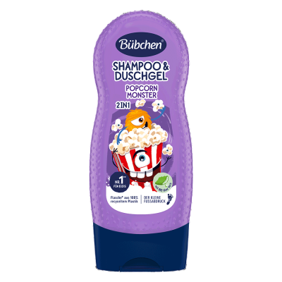 Bübchen Çocuk Şampuan&Duş Jeli 2 in 1 Popcorn Monster 230 ml - 1