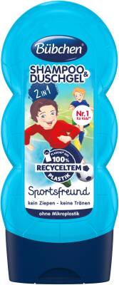 Bübchen Çocuk Şampuan&Duş Jeli 2 in 1 Sporty Friend 230 ml - 1