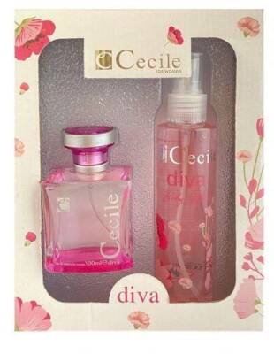 CECILE DİVA EAU DE TOILETTE 100 ML + CECILE DİVA EDC &B.MİST FOR WOMEN 150 ML SET - 1