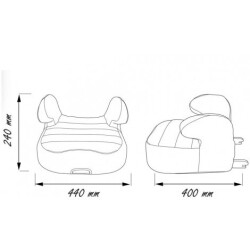 Comfymax Dream 15-36kg Yükseltici / Oto koltuğu - Carmin - 5