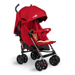 Comfymax Tam Yatar Baston Bebek Arabası – Dark Red - 2