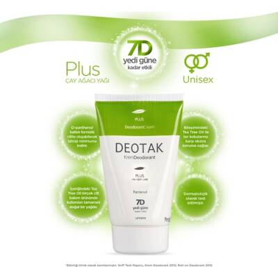 Deotak Plus Krem Deodorant 35 Ml 8692255100134 - 3