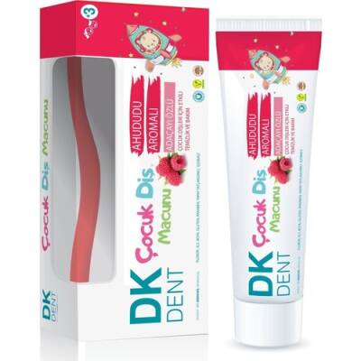 Dermokil Dk Dent Çocuk Diş Macunu Ahududu Aromalı Adaçayı Özlü 50 ml Diş Fırçası - 1