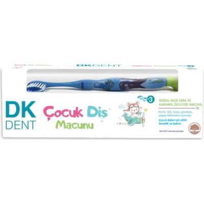 Dermokil Dk Dent Çocuk Diş Macunu Diş Fırçalı 50 ml - 1