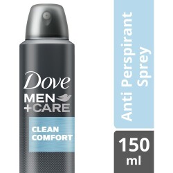 Dove Clean & Comfort Anti-Perspirant Erkek Deodorant Sprey 150 ml - 1