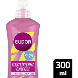 Elidor 7/24 Elektriklenme Önleyici Şekillendirici Saç Bakım Kremi 300 ml - 1