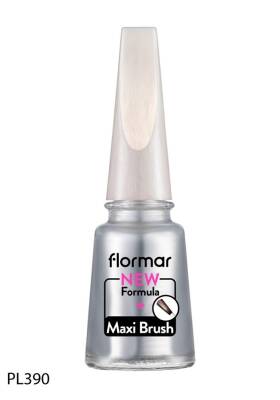 Flormar Oje Maxi Brush Pearly Pl390 Stylish Silver New - 1