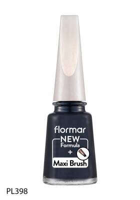 Flormar Oje Maxi Brush Pearly Pl398 Blue Black New - 1