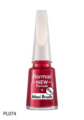 Flormar Oje Maxi Brush Pearly Red Attraction New - 1