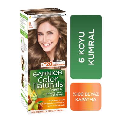 Garnier Color Naturals Saç Boyası 6 Koyu Kumral - 1