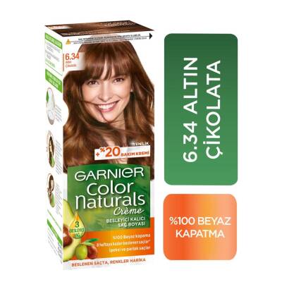 Garnier Color Naturals Saç Boyası 6.34 Altın Çikolata - 1