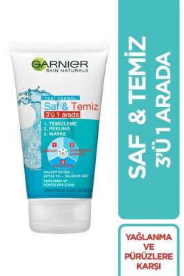 Garnier Saf & Temiz 3'ü 1 Arada Yağlanma Ve Pürüzlere Karşı Temizleme Jeli 150 Ml 3600540685100 - 1