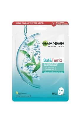 Garnier Saf&temiz Cilt Kusurları Karşıtı Kağıt Yüz Maskesi 3600542368896 - 1