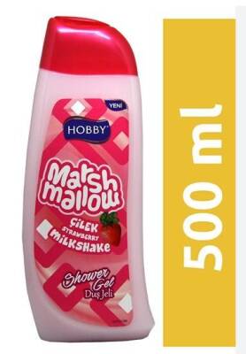 Hobby Duş Jeli Marshmallow Strawberry 500ml - 1