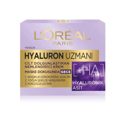 Loreal Paris Hyaluron Uzmanı Cilt Dolgunlaştıran Nemlendirici Krem Gece - 2