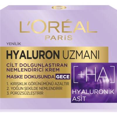 Loreal Paris Hyaluron Uzmanı Cilt Dolgunlaştıran Nemlendirici Krem Gece - 4