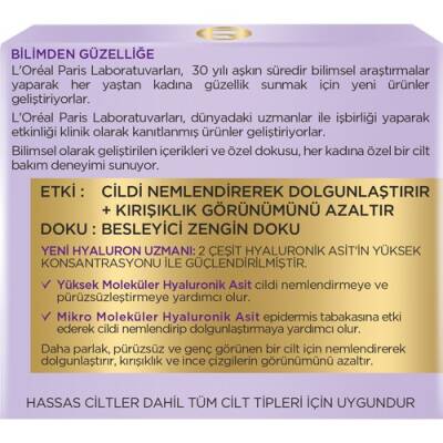 Loreal Paris Hyaluron Uzmanı Cilt Dolgunlaştıran Nemlendirici Krem Gece - 5