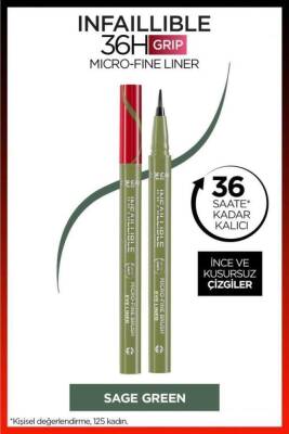 L'Oreal Paris Infaillible 36H Grip Micro Fine Eyeliner 05 Sage Green - 1