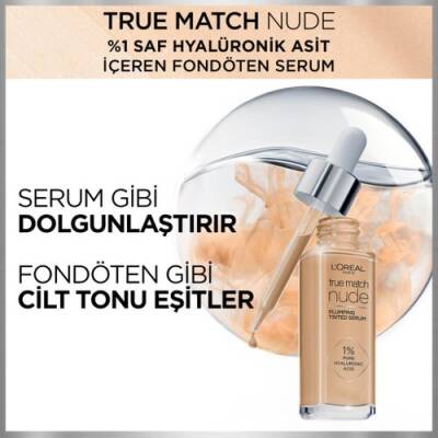 L'Oreal Paris L'oréal Paris True Match Nude Serum Fondöten 2-3 Light 3600523989904 - 3