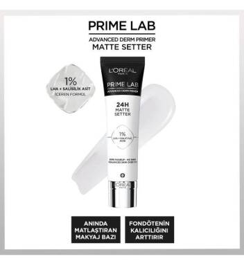 L'Oreal Paris Prime Lab Matte Setter Matlaştırıcı Makyaj Bazı - 1