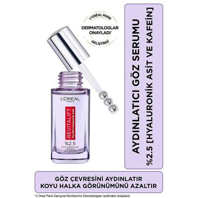 L'Oreal Paris Revitalift Filler Aydınlatıcı Göz Serumu 20ml - 1