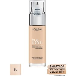 L'Oreal Paris True Match Bakım Yapan Fondöten 1N IVORY - 1