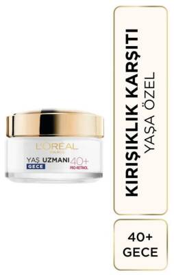 Loreal Paris Yaş Uzmanı 40+ Kırışıklık Karşıtı Sıkılaştırıcı Gece Kremi 50ml - 1