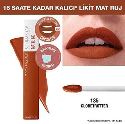 Maybelline New York Likit Mat Ruj 135 Globe Trotter - 2