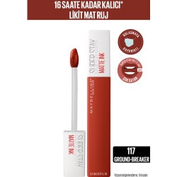 Maybelline New York Super Stay Matte Ink City Edition Likit Mat Ruj - 117 Ground breaker - 1