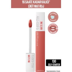 Maybelline New York Super Stay Matte Ink City Edition Likit Mat Ruj - 130 Self-starter - 1