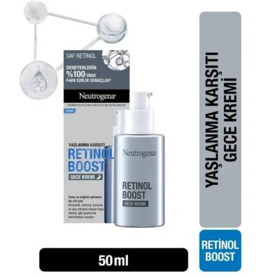 Neutrogena Retinol Boost Kırışıklık Karşıtı Gece Kremi Antiaging 50 ml - 1