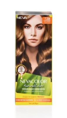 Neva Color Natural 7.334 Altın Karamel Saç Boyası - 1