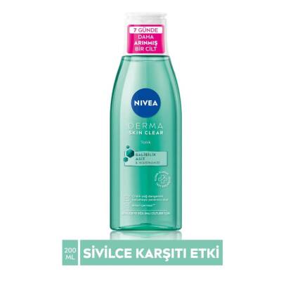 Nivea Derma Skin Clear Sivilce Karşıtı Niasinamid Ve Salisilik Asit (BHA) Tonik 200ml - 1