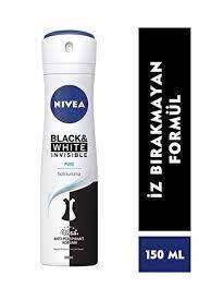 Nivea Kadın Sprey Deodorant Black&white Invisible Pure 150ml,48 Saat Anti-perspirant Koruma - 1