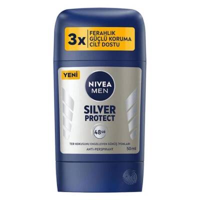 Nivea Men Erkek Stick Deodorant Silver Protect 50 ml - 1