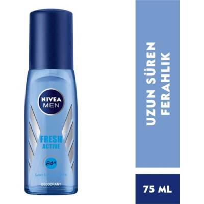 Nivea Men Fresh Active Erkek Deodorant Pump Sprey 75 ml - 1