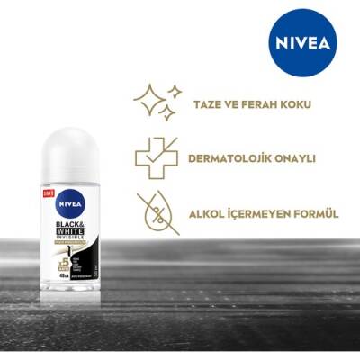 Nivea Roll-on Kadın Black&white Ipeksi Pürüzsüzlük 50ml - 5