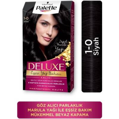 Palette Deluxe 1-0 Siyah Saç Boyası 14027 - 1