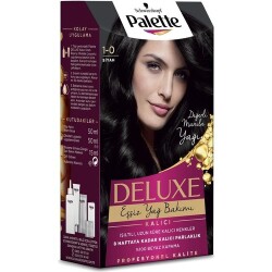 Palette Deluxe 1-0 Siyah Saç Boyası 14027 - 4