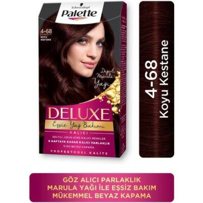 Palette Deluxe 4-68 Koyu Kestane Saç Boyası - 1