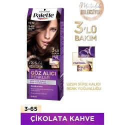 Palette Göz Alıcı Renkler Çikolata Kahve 3-65 Saç Boyası - 1