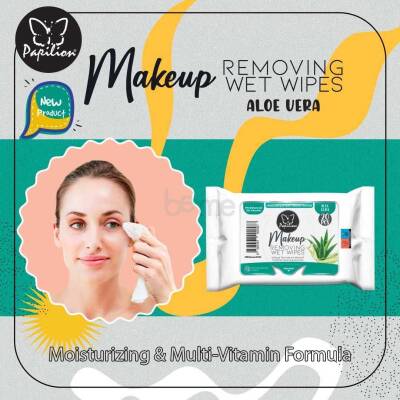 Papilion Make Up Islak Mendil Aloe Vera 20 li - 1