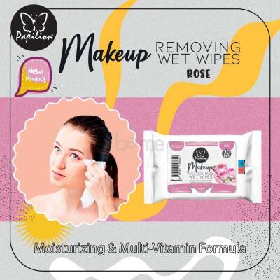 Papilion Make Up Islak Mendil Gül 20 li - 1