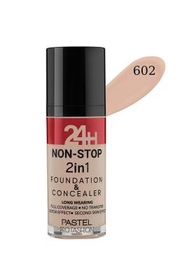 Pastel Profashion 24h Non-stop 2in1 Fondöten Ve Kapatıcı 602 Light Porcelain - 1