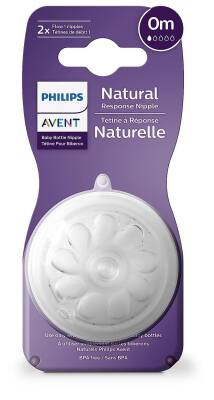 Philips Avent Natural Response 2'li Biberon Emziği, 1 Numara, 0 Ay+ - 3