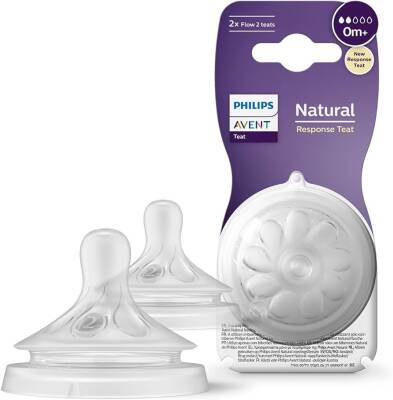 Philips Avent Natural Response 2'li Biberon Emziği, 2 Numara, 0 Ay+ - 1