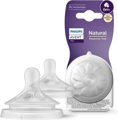 Philips Avent Natural Response 2'li Biberon Emziği, 6 Numara, 6 Ay+ - 1