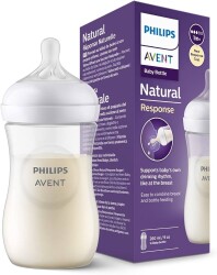 Philips Avent Natural Response PP Biberon 1 Ay+ 260 ml, Tepkili Biberon Emziği SCY903/01 - 1