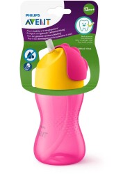 Philips Avent Pipetli Bardak +12 Ay 300 ml - Pembe - 1